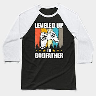 Leveled up to  Video Gamer Gaming Baseball T-Shirt